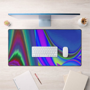 Summerfeeling , Abstrakt 3D Rainbowart Schreibtischunterlage