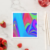 Summerfeeling , Abstrakt 3D Rainbowart Serviette (Beispiel)