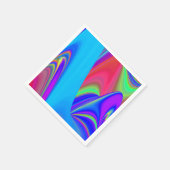 Summerfeeling , Abstrakt 3D Rainbowart Serviette (Ecke)