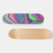 Summerfeeling , Abstrakt 3D Rainbowart Skateboard (Horizontal)