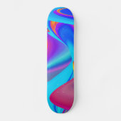 Summerfeeling , Abstrakt 3D Rainbowart Skateboard (Vorderseite)