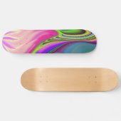 Summerfeeling , Abstrakt 3D Rainbowart Skateboard (Horizontal)