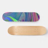 Summerfeeling , Abstrakt 3D Rainbowart Skateboard (Horizontal)