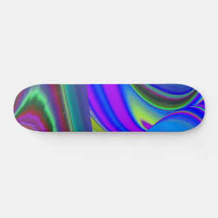 Summerfeeling , Abstrakt 3D Rainbowart Skateboard