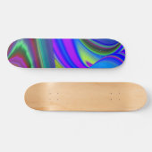 Summerfeeling , Abstrakt 3D Rainbowart Skateboard (Horizontal)