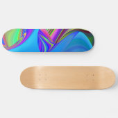 Summerfeeling , Abstrakt 3D Rainbowart Skateboard (Horizontal)