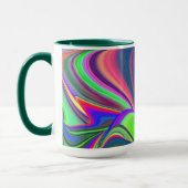 Summerfeeling , Abstrakt 3D Rainbowart Tasse (Links)