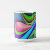 Summerfeeling , Abstrakt 3D Rainbowart Verwandlungstasse (Zentrum)