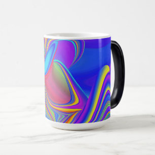 Summerfeeling , Abstrakt 3D Rainbowart Verwandlungstasse