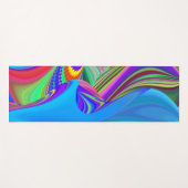 Summerfeeling , Abstrakt 3D Rainbowart Yogamatte (Vorderseite (Horizontal))