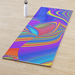 Summerfeeling , Abstrakt 3D Rainbowart Yogamatte