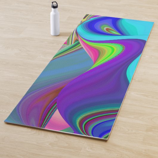Summerfeeling , Abstrakt 3D Rainbowart Yogamatte (Beispiel)