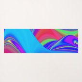 Summerfeeling , Abstrakt 3D Rainbowart Yogamatte (Rückseite (Horizontal))