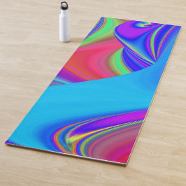 Summerfeeling , Abstrakt 3D Rainbowart Yogamatte