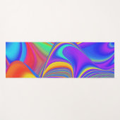 Summerfeeling , Abstrakt 3D Rainbowart Yogamatte (Vorderseite (Horizontal))