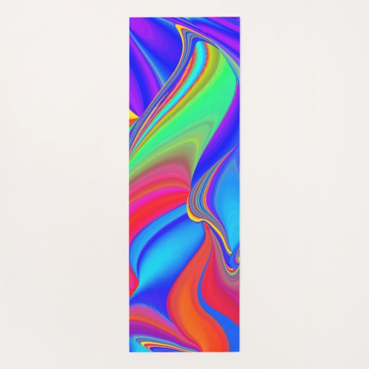 Summerfeeling , Abstrakt 3D Rainbowart Yogamatte (Rückseite)