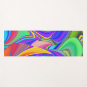 Summerfeeling , Abstrakt 3D Rainbowart Yogamatte (Vorderseite (Horizontal))