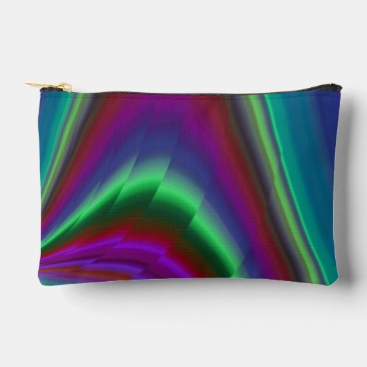 Summerfeeling , Abstrakt 3D Rainbowart Zubehörtasche (Vorderseite)