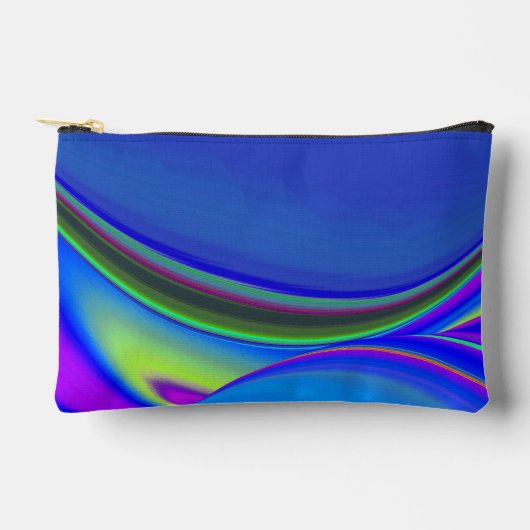 Summerfeeling , Abstrakt 3D Rainbowart Zubehörtasche (Vorderseite)