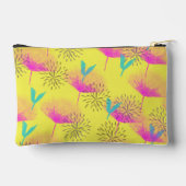 Summerfeeling, handgezeichnetes Muster Zubehörtasche (Rückseite)