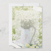 Summerfield Daisies Chamomile Blume Floral Wedding Einladung (Rückseite)