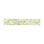 Summerfield Daisies Chamomile Blume Wedding Einladungsbanderole (Flach)