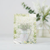 Summerfield Daisies Chamomile Blume Wedding RSVP Einladungspostkarte (Stehend Vorderseite)