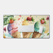 SummerFun Extravagant ICE CREAM CONES Schreibtischunterlage (Tastatur & Maus)