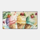 SummerFun Extravagant ICE CREAM CONES Schreibtischunterlage (Vorderseite)