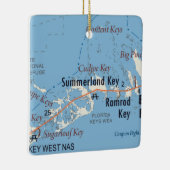 Summerland Key Florida Karte Keramikornament (Rechts)