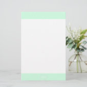 Summermint Pastel Green Mint Wedding Briefpapier (Stehend Vorderseite)