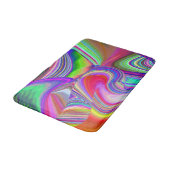 Summerrainbow , Abstrakt 3D Rainbowart Badematte (Schrägansicht)