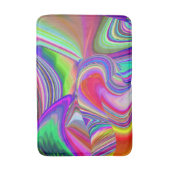 Summerrainbow , Abstrakt 3D Rainbowart Badematte (Vorderseite Vertikal)
