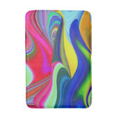 Summerrainbow , Abstrakt 3D Rainbowart Badematte (Vorderseite Vertikal)