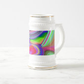 Summerrainbow , Abstrakt 3D Rainbowart Bierglas (VorderseiteRechts)