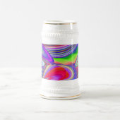 Summerrainbow , Abstrakt 3D Rainbowart Bierglas (Mittel)