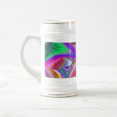 Summerrainbow , Abstrakt 3D Rainbowart Bierglas (Links)