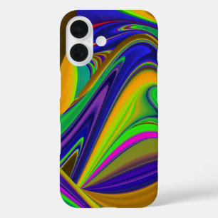 Summerrainbow , Abstrakt 3D Rainbowart iPhone 16 Hülle