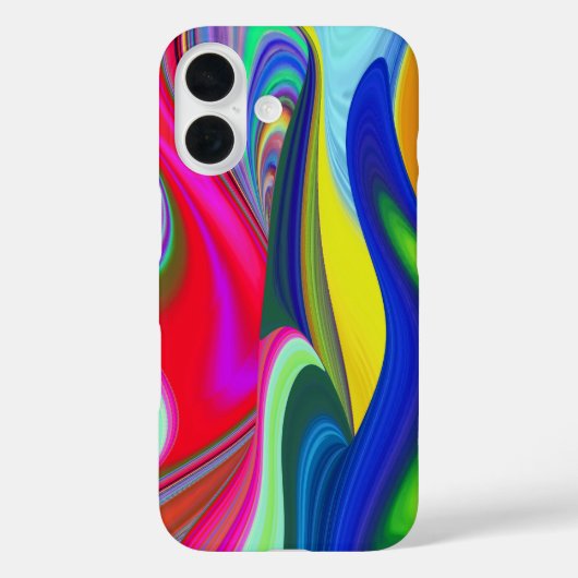 Summerrainbow , Abstrakt 3D Rainbowart Case-Mate iPhone Hülle (Rückseite)