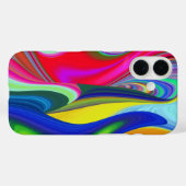 Summerrainbow , Abstrakt 3D Rainbowart Case-Mate iPhone Hülle (Rückseite (Horizontal))
