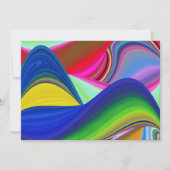 Summerrainbow , Abstrakt 3D Rainbowart Einladung (Vorderseite)