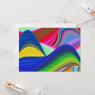 Summerrainbow , Abstrakt 3D Rainbowart Einladung