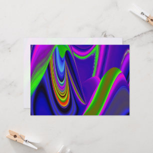 Summerrainbow , Abstrakt 3D Rainbowart Einladung