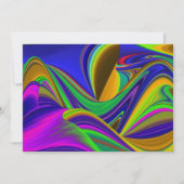 Summerrainbow , Abstrakt 3D Rainbowart Einladung (Vorderseite)