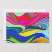 Summerrainbow , Abstrakt 3D Rainbowart Einladung (Vorderseite)