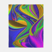 Summerrainbow , Abstrakt 3D Rainbowart Fleecedecke (Vorderseite)