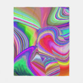 Summerrainbow , Abstrakt 3D Rainbowart Fleecedecke (Vorderseite)