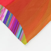 Summerrainbow , Abstrakt 3D Rainbowart Fleecedecke (Ecke)