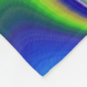 Summerrainbow , Abstrakt 3D Rainbowart Fleecedecke (Ecke)