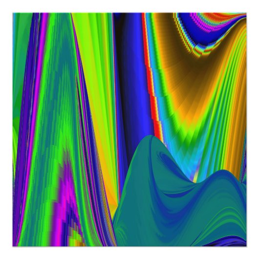 Summerrainbow , Abstrakt 3D Rainbowart Fotodruck (Vorne)